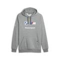 Hoodie PUMA "BMW M Motorsport Fleece Herren" Gr. XS, grau (medium gray heather) Herren Sweatshirts