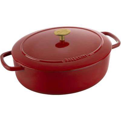 Bräter BALLARINI "Bellamonte Cocotte", rot, B:27cm H:16cm L:39cm Ø:31cm, Töpfe, robust, kratzfeste Emaille-Beschichtung, spülmaschinengeeignet