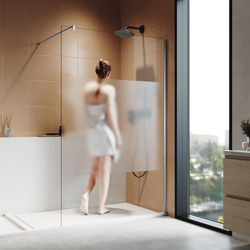Sonni – Walk In Dusche Duschwände Duschabtrennung eckeinstieg Duschkabine mit Stabilisator Nano esg