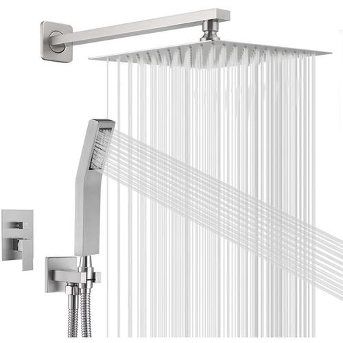 Sdlogal - up Duschset Silber Duschsystem Duschset mit Einhebelmischer UP-Dusche, Silber Duschsystem