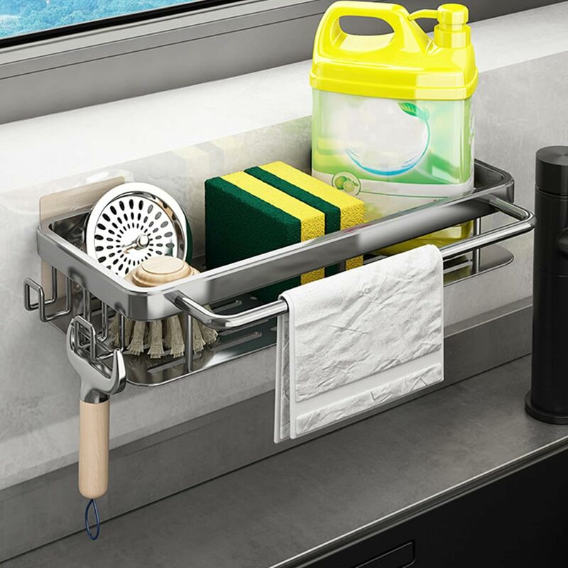 Spülbecken-Organizer aus Edelstahl, Spülbecken-Organizer, Spülbecken-Organizer,