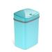 NINESTARS 3.2 Gallon Tiffany Blue Rectangular Motion Sensor Trash Can