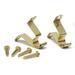 Achim Importing Co Fantasia Brass 1.36" Mounting Bracket Metal in Yellow | 0.4 H x 1.36 W x 1.375 D in | Wayfair 515-0-PK24