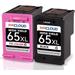 65XL Ink Cartridges for HP 65 ink cartridge for HP 65 black ink cartridge for HP ink 65 Fit DeskJet 3772 3755 2655 2600 Envy 5055 5052 5058 Printer (2 Pack)