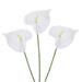 Uxcell 13 Artificial Anthurium Lily Flowers Floral Arrangements Bouquet Decor White 3 Pack