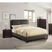 Red Barrel Studio® Queen Tufted Panel Bed Upholstered/Faux leather in Brown | 46 H x 62 W x 85 D in | Wayfair 5E2BBFF08C4E48CB972B56AA4D091E72