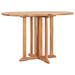 Anself Folding Garden Table Extendable Tabletop Butterfly Outdoor Dining Table Teak Wood Oval Picnic Table for Balcony Garden Backyard Patio Outdoor Furniture