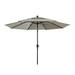 Clihome 10FT 3-Tiers Vented Round Market Umbrella with Crank Lift Beige