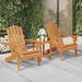 Anself Patio Adirondack Chairs 2 pcs Solid Wood Acacia