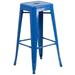 Flash Furniture 30 High Backless Metal Indoor-Outdoor Barstool with Square Seat Green