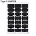 Reusable Kitchen Spice Organizer Jam Jar Tags Vinyl Craft Chalkboard Sticker Sealing Sticky Blank Labeling Blackboard Label Decals TYPE 1-105PCS