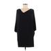 Nine West Casual Dress - Shift: Black Solid Dresses - Women's Size 6