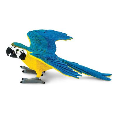 Safari Ltd Blue & Gold Macaw Toy Figure
