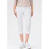 Caprihose STEHMANN "Ina", Damen, Gr. 38, N-Gr, weiß, Web, Obermaterial: 72% Viskose, 25% Polyamid, 3% Elasthan, casual, 3/4-Länge, Hosen, Sommerhose in Größen 32 bis 52