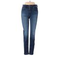 Adriano Goldschmied Jeans - Mid/Reg Rise Skinny Leg Denim: Blue Bottoms - Women's Size 26 - Dark Wash
