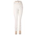 CALVIN KLEIN JEANS Jeans - Super Low Rise Skinny Leg Cropped: White Bottoms - Women's Size 28 - Light Wash