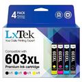 LxTek 603 XL Multipack Kompatibel für Epson 603XL 603 Druckerpatronen für Epson Expression Home XP-3100 XP-4100 XP-4105 XP-2100 XP-2105 XP-3105 Workforce WF-2830 WF-2850 WF-2810 WF-2835 (4er-Pack)