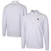 Men's Cutter & Buck White Auburn Tigers Alumni Logo Traverse Stretch Quarter-Zip Pullover Top