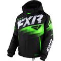 FXR Boost 2023 Youth Snowmobile Jacket, black-green, Size 36