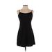 RACHEL Rachel Roy Casual Dress - Slip dress: Black Solid Dresses - Women's Size 4