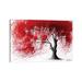 East Urban Home Western Iron Tree by Ashvin Harrison - Graphic Art Print Canvas/Metal in Black/Green/Red | 40 H x 60 W in | Wayfair