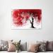 East Urban Home Western Iron Tree by Ashvin Harrison - Graphic Art Print Canvas/Metal in Black/Green/Red | 32 H x 48 W x 1.5 D in | Wayfair