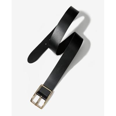 Boston Proper - Black - Modern Classic Leather Belt - Large