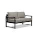 Harmonia Living Alto 57" Wide Metal/Rust - Resistant Metal/Sunbrella® Fabric Included in Black | 34 H x 57 W x 31 D in | Outdoor Furniture | Wayfair