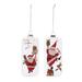 Melrose International No Pattern Holiday Shaped Ornament Glass in Green/Red/White | 6 H x 2.5 W x 1.5 D in | Wayfair 86487