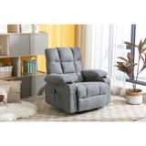 Recliner Chair Massage Heating sofa with USB and side pocket 2 Cup Holders