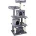 57-in Cat Tree，Gray