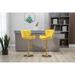 Modern bar stool, height adjustable, 360° rotation, velvet counter height bar chair, Gold footstool dining chair (set of 2)