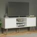 Madesa Modern TV Stand with 2 Doors, 2 Shelves for TVs up to 55 Inches, Wood Entertainment Center 23' H X 15'' D X 54'' L