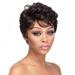 QUYUON Shoulder Length Fashion Wigs Clearance Hair Replacement Wigs Synthetic Curly Wig Long Hair Hair Type Cute Wigs for Black Women Natural Synthetic Wigs Daily Use Cosplay Wigs for Women Black Wigs