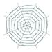The Holiday Aisle® Gwendy 12 Ft. Fabric Web in White | 144 H x 144 W x 0.7 D in | Wayfair 7DFDD5FFA12A470E988A60B56A663302