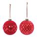 Glennell The Holiday Aisle® Solid Color Ball Ornament Glass in Red | 4.5 H x 4 W x 4 D in | Wayfair C6C0E7DC68FC488E814424898BCF8BDF