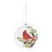 Ghadah The Holiday Aisle® No Pattern Holiday Shaped Ornament Glass in Green/Red | 5 H x 4.75 W x 1.75 D in | Wayfair