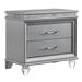 Rosdorf Park Jaidn 2 - Drawer Nightstand in Silver Wood in Brown/Gray | 27 H x 29.5 W x 17.38 D in | Wayfair FDAC37BA3C6F4B0E8D91118F34BE13ED