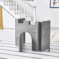 Yourigami kids Folding & Toddler Foam Play Castle, 2 Pieces Foam/Vinyl in Gray | 33 H x 33 W x 3 D in | Wayfair 3079033