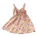 Tosmy Girls Dresses Girl s Casual Dress Summer Scoop Neck Sleeveless Floral Flowy Print Plain Sundress Beach Dress Fashion Clothes