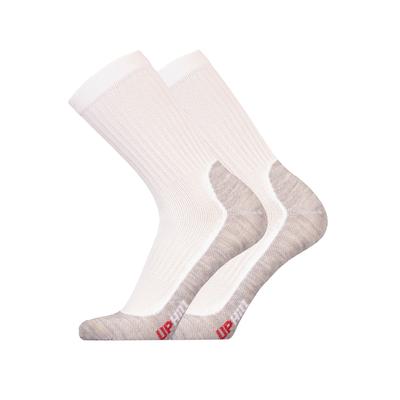 Socken UPHILLSPORT "WINTER XC 2er Pack", Herren, Gr. 43-46, grau (weiß, grau), 65% Polypropylen, 16% Wolle, 16% Polyamid, 3% Elasthan, mehrfarbig, Socken, mit atmungsaktiver Funktion Image