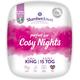 Slumberdown Cosy Nights All Seasons 15 Tog Single Duvet - 4.5 Tog Cool Summer Plus 10.5 Tog All Year Round 3 in 1 Combination Quilt, 2 Medium Pillows - Machine Washable, Size (135cm x 200cm)
