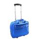 A1 FASHION GOODS Pilot Case Roller Briefcase Business Travel Carry-on Cabin Size Laptop Bag A681 (Blue)