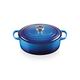 Le Creuset Signature Enamelled Cast Iron Oval Casserole Dish With Lid, 29 cm, 4.7 Litre, Azure, 21178292202430