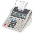 MAUL Desktop Calculator Printing MPP 123, Printing Calculator with Important Commercial Functions and 12-Digit Display, 2-Colour Print, 2.4 Lines/Sec, Mains and Battery Operated, Grey