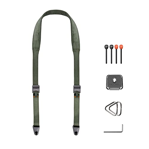 PGYTECH Camera Shoulder Strap Quick Release Wide Camera Straps for Photographers 110-152 CM Adjustable Camera Neck Strap for DSLR SLR (Fern Green)