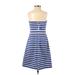 Gap Casual Dress: Blue Stripes Dresses - Women's Size 4