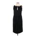 Moschino Cheap And Chic Casual Dress - Sheath Keyhole Sleeveless: Black Solid Dresses - Women's Size 12