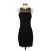 Dolce Vita Casual Dress - Sheath Crew Neck Sleeveless: Black Print Dresses - Women's Size X-Small