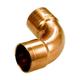 Water Pipe Fitting Elbow Copper Connector Solder Female x Female 22mm Diameter